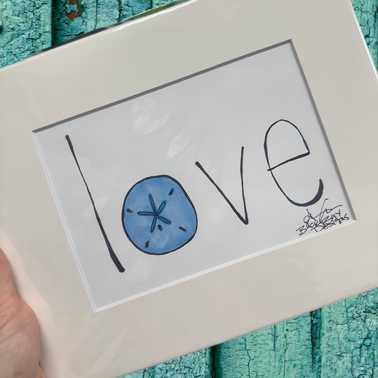 Love Sand Dollar Print 