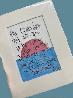 Ocean Does Not Ask Print
