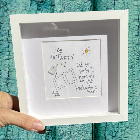 Party Book MINI 6x6 inch sea glass 