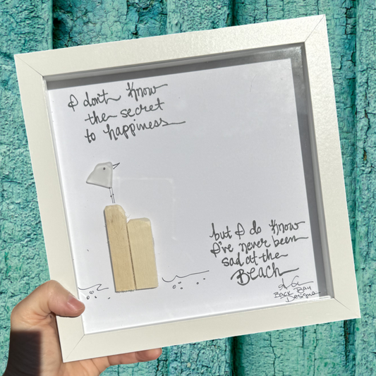 Secret To Happiness At The Beach 8 inch