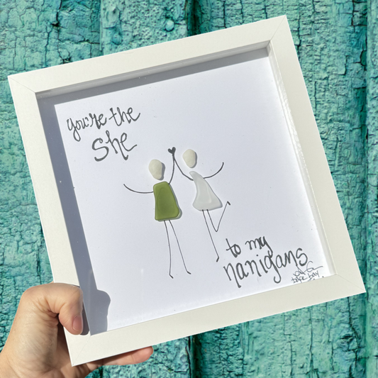 Shenanigans 8 inch sea glass 