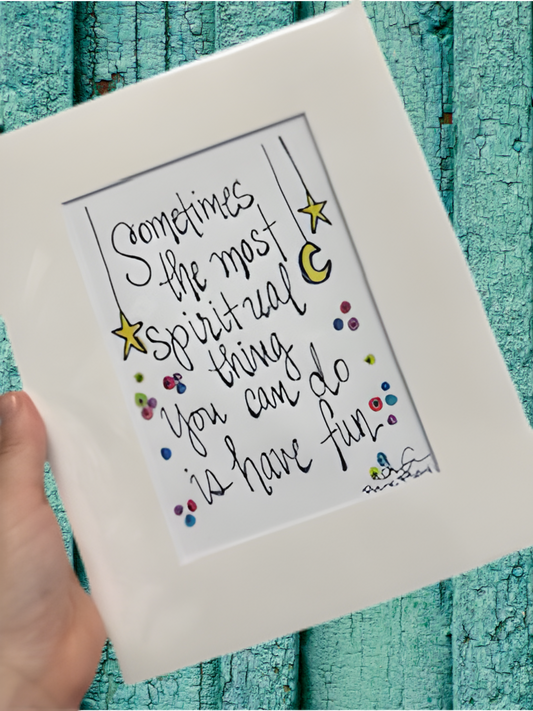Spiritual Fun Moon and Stars Print 2 