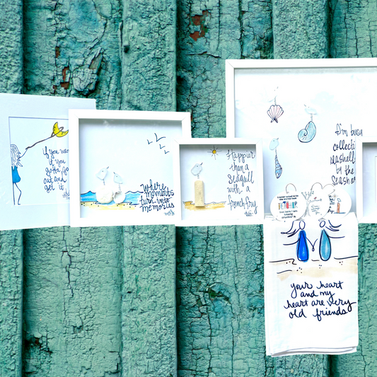 Square 1 Assorted Sea Glass Art 