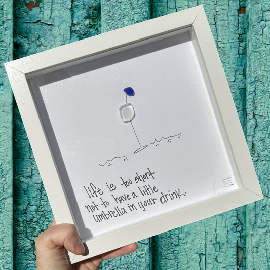 Umbrella In Your Drink 8x8 inch