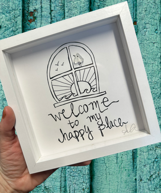 Window Welcome Happy Place MINI
