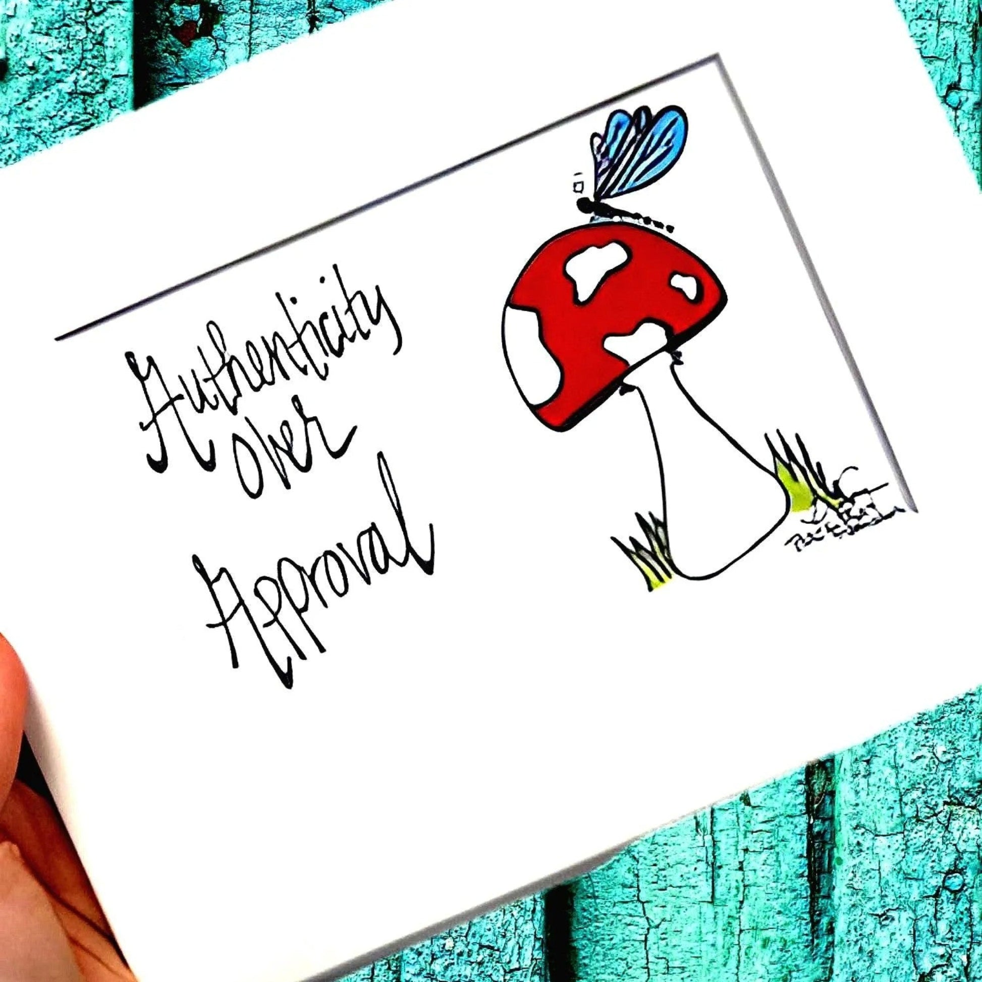 authenticity over approval 8x10 prints bright square 