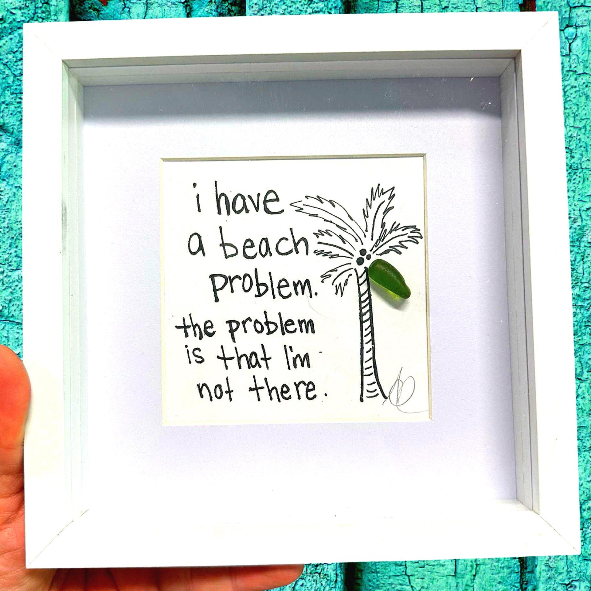 beach_problem_mini_6in_bright close sea glass art 