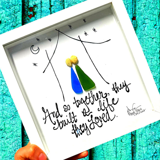 built_a_life_ 8in sea glass art couple in house bright close