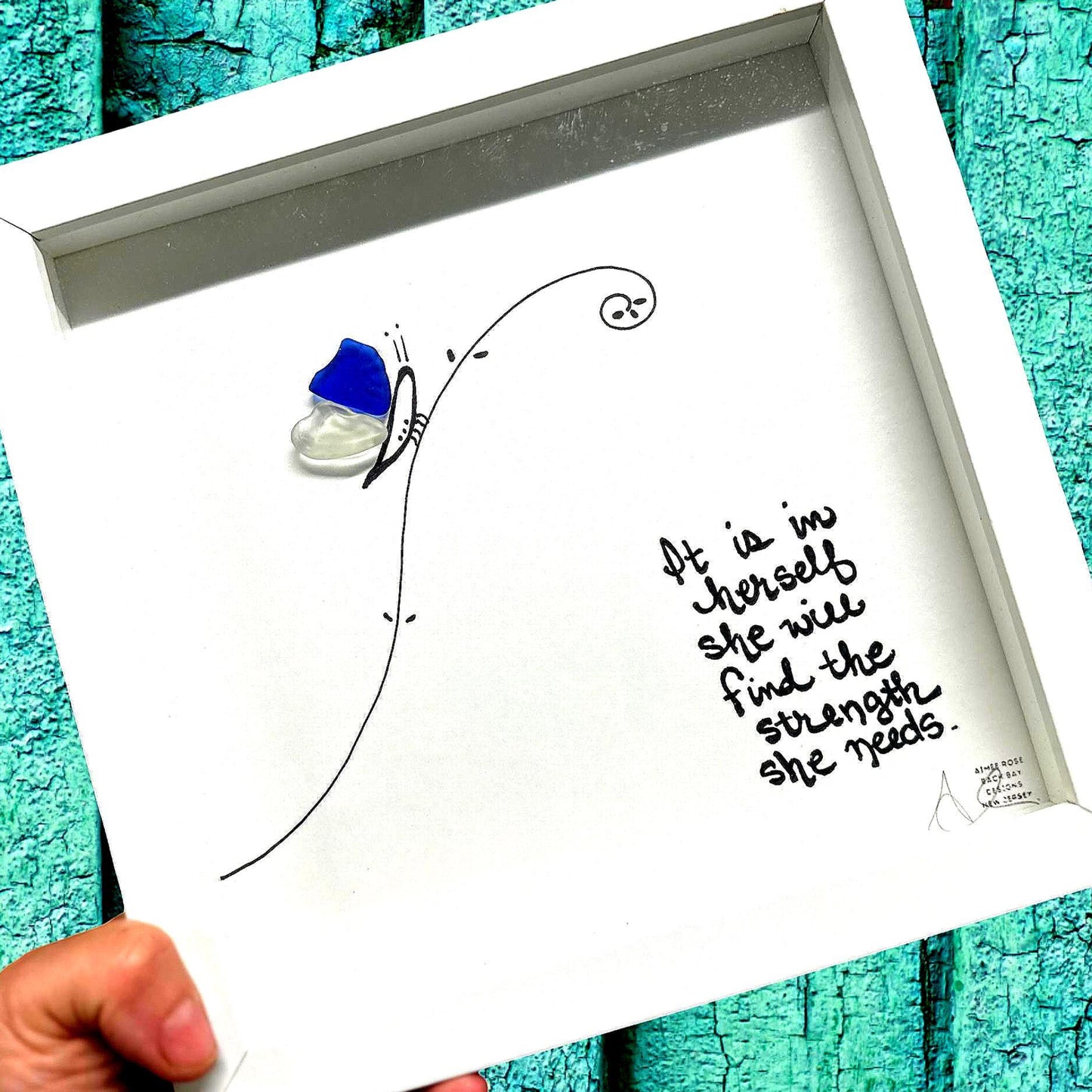 butterfly_strength_8_in_bright_close sea glass art 