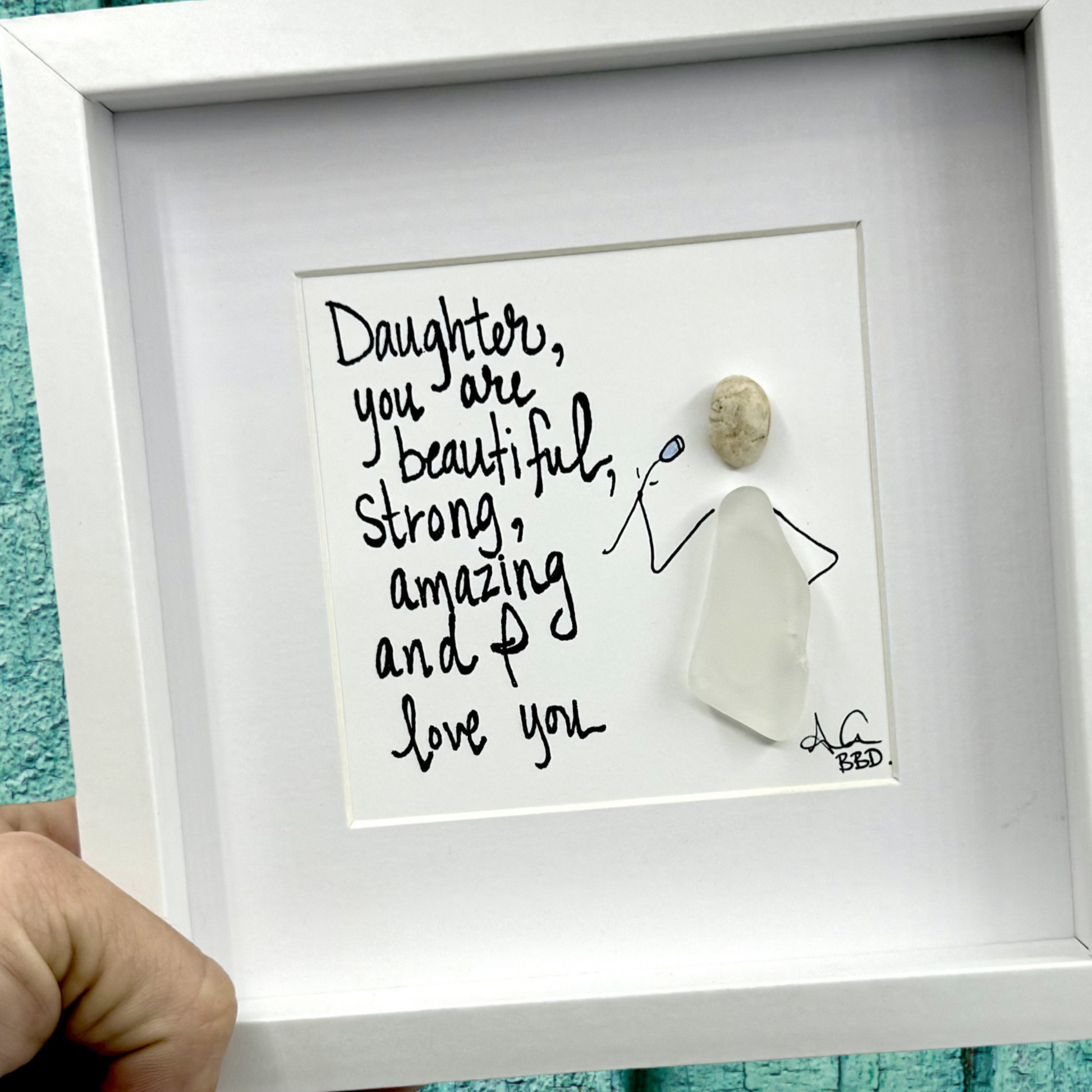daughter I love you 6in MINI handheld zoom in