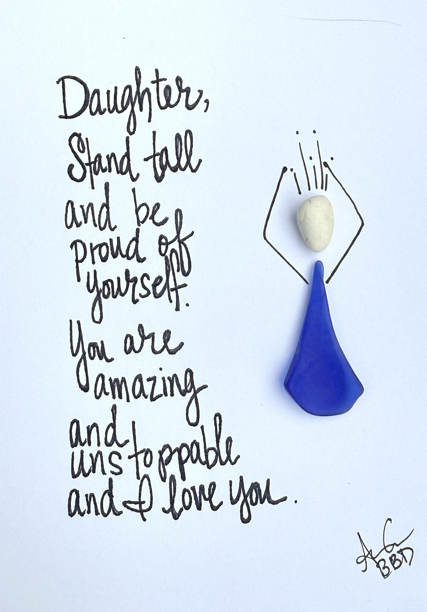 daughter stand tall 5x7 no frame 