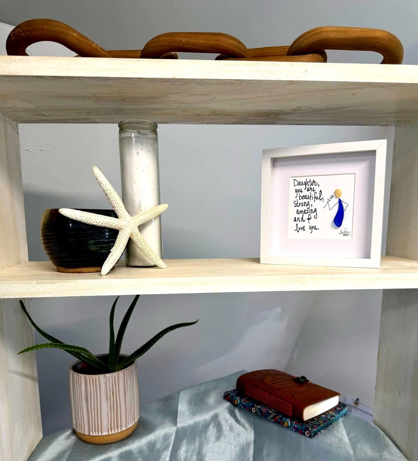 daughteriloveyou6inblue 3 tier shelf bright 