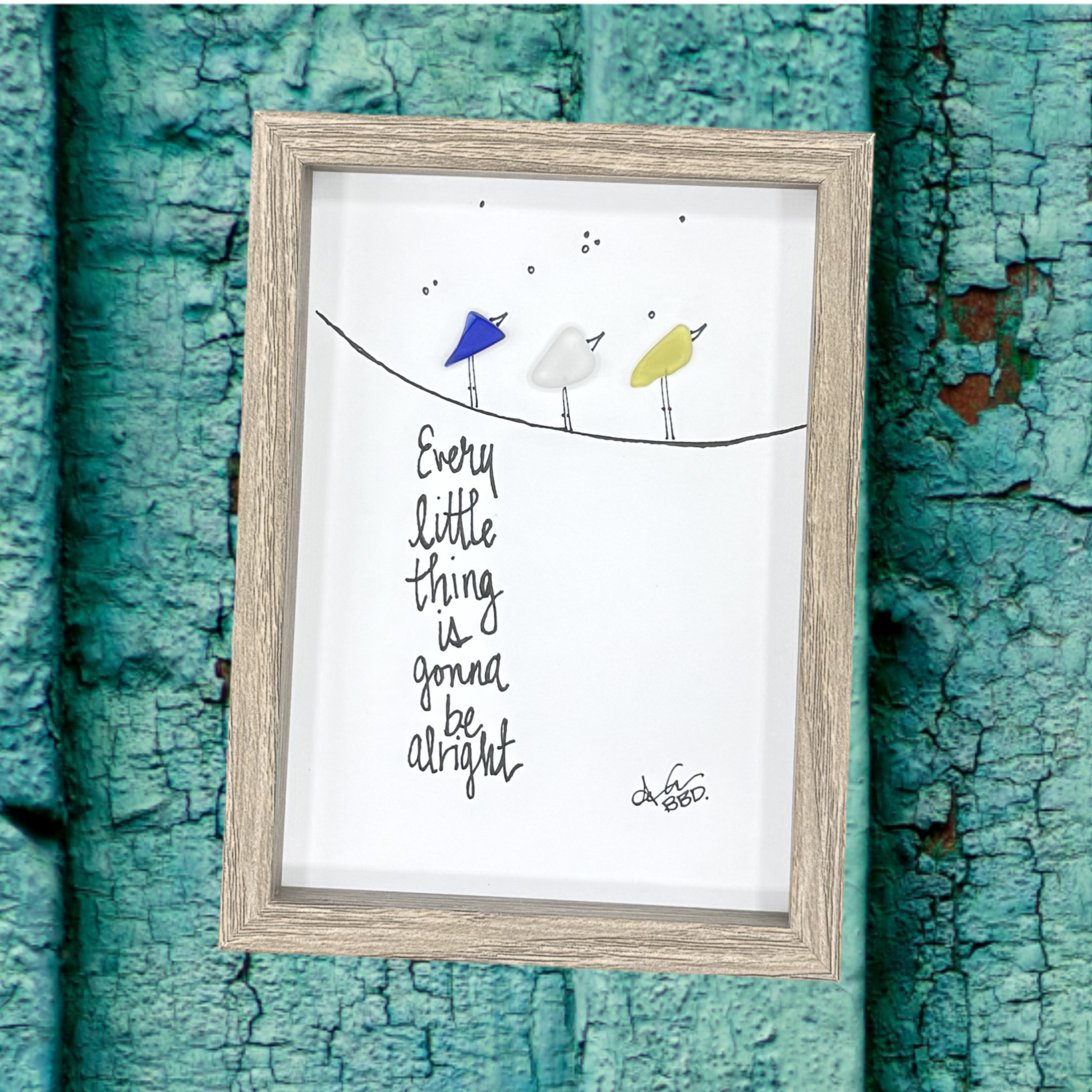 every little thing 5x7 driftwood frame square