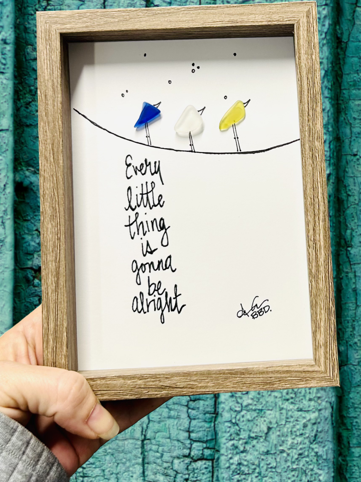 every little thing 5x7 frame in driftwood 