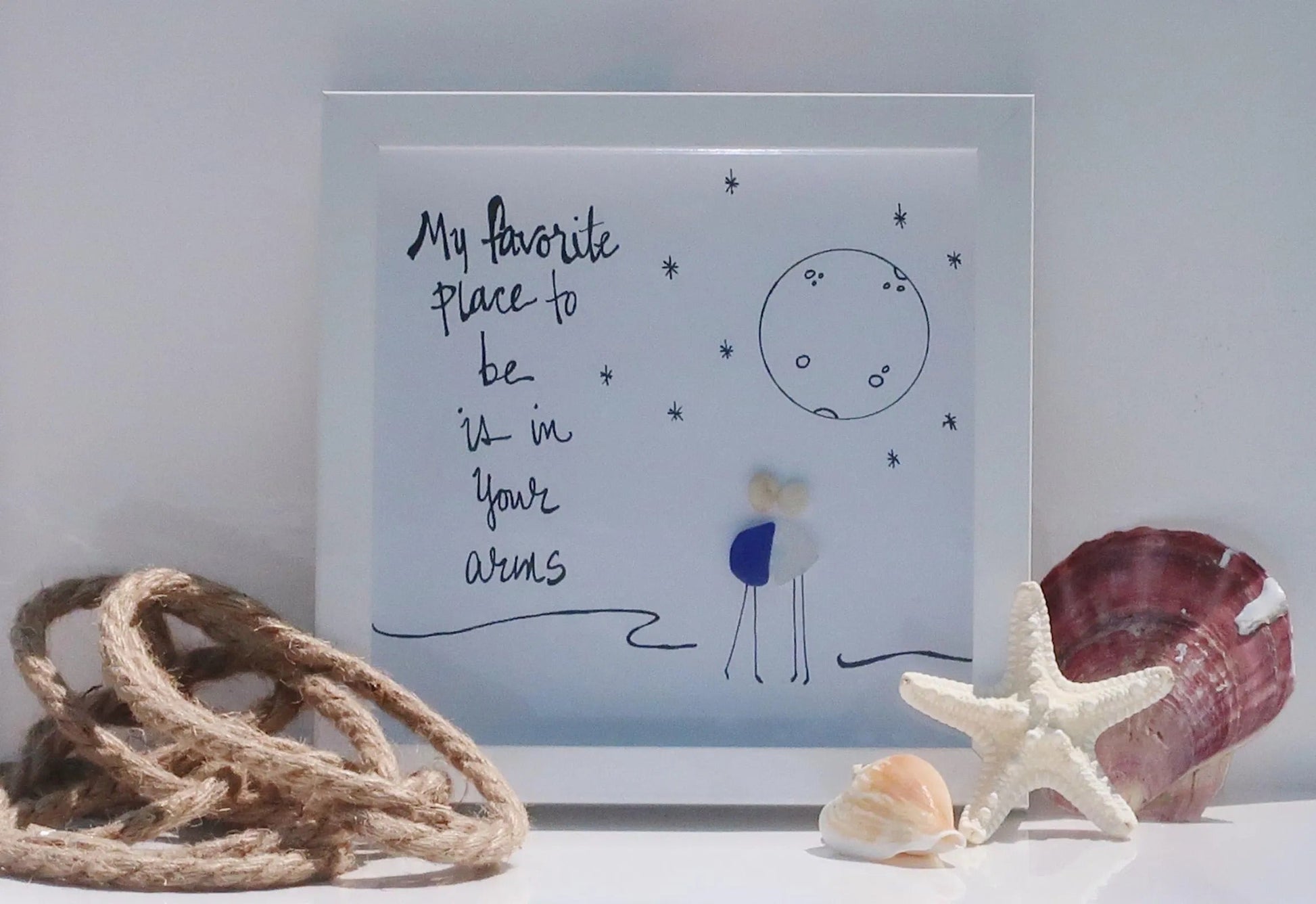 favorite place  8 in sea glass art 