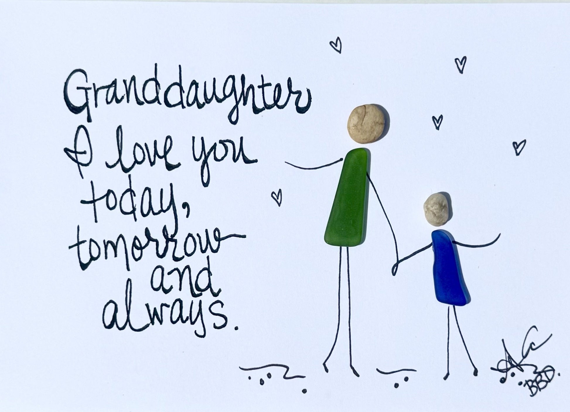 grand daughter love 5x7 without frame 