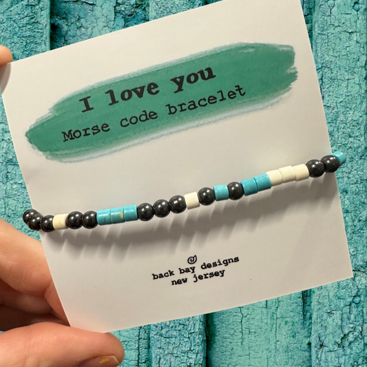 i love you morse code bracelet