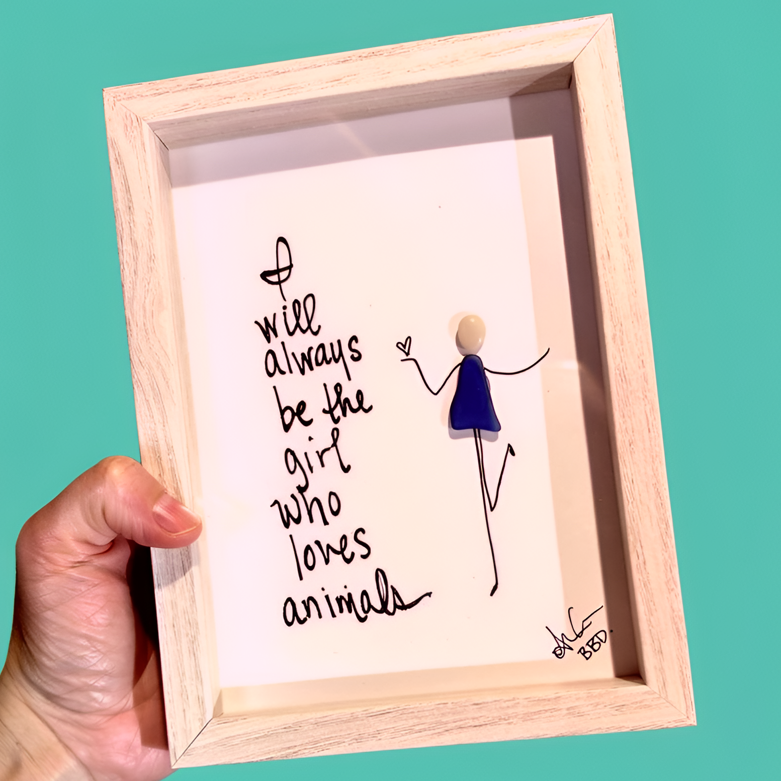 i_will_always_be_the_girl_who_loves_animals_5x7_teal_CLOSE