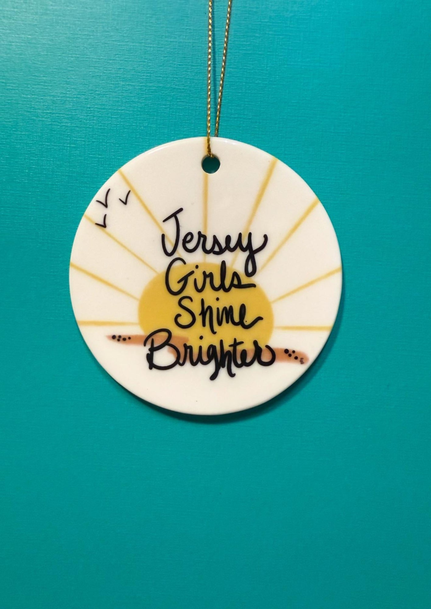 jersey girls shine 3 in ceramic keepsake ornament 