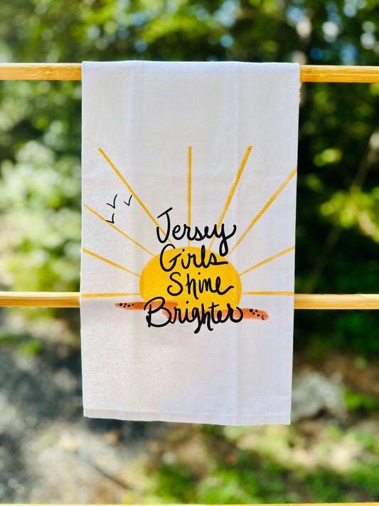 Jersey girls shine Tea Towel