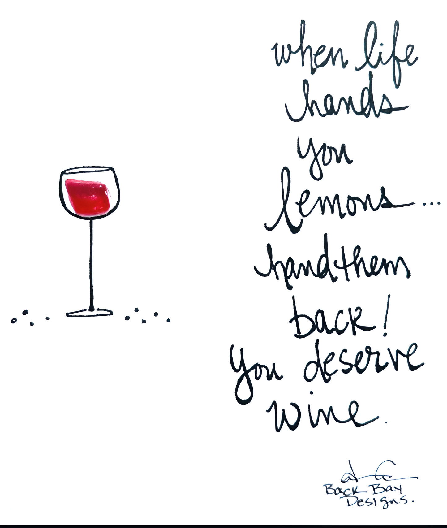 Lemon Wine - SLIM Sea Glass Art,  5x7 Whitewash Frame