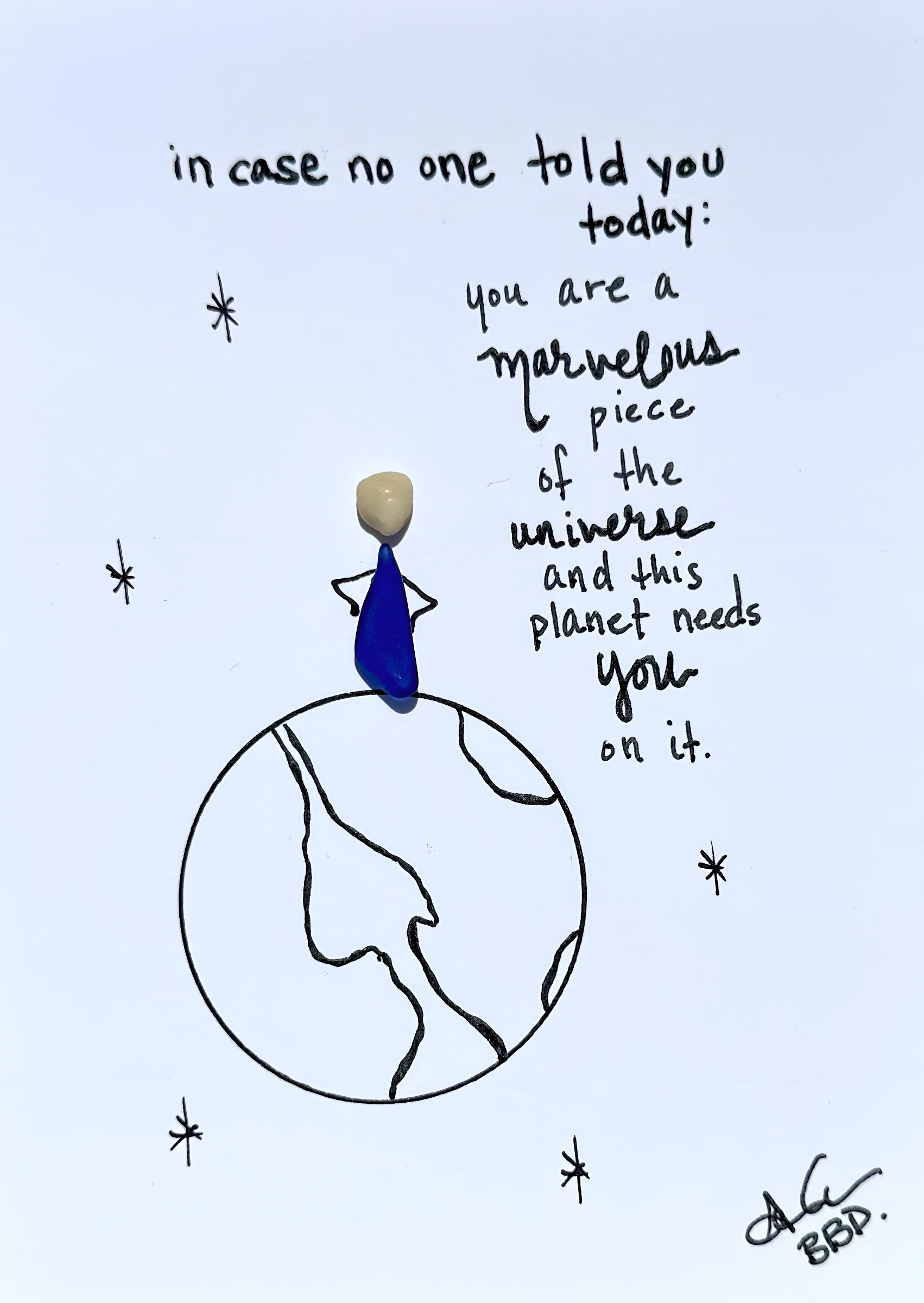 marvelous piece of the universe 5x7 no frame 