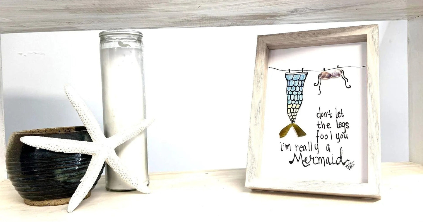 mermaid legs 5x7 whitewash one shelf bright