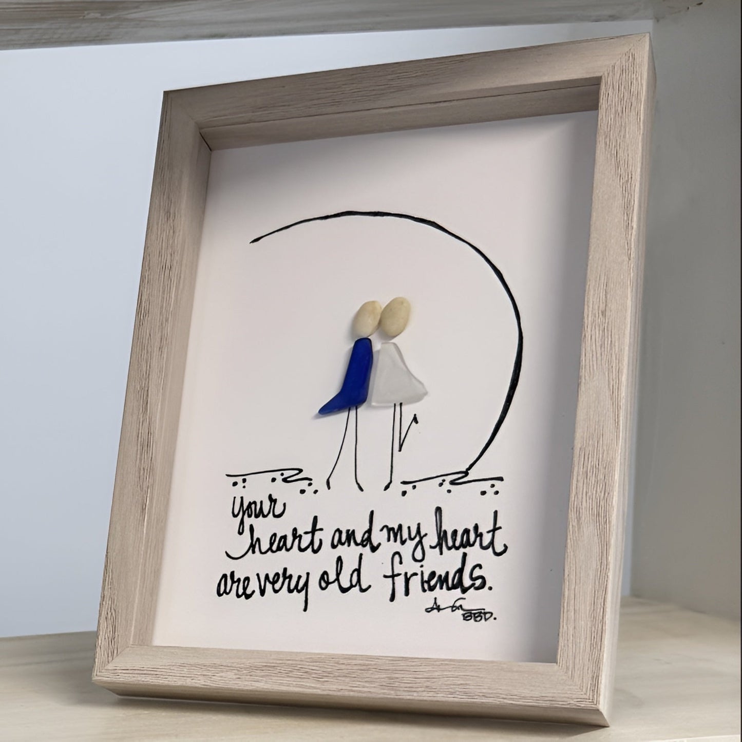 old friends 5x7 whitewash square close upscale