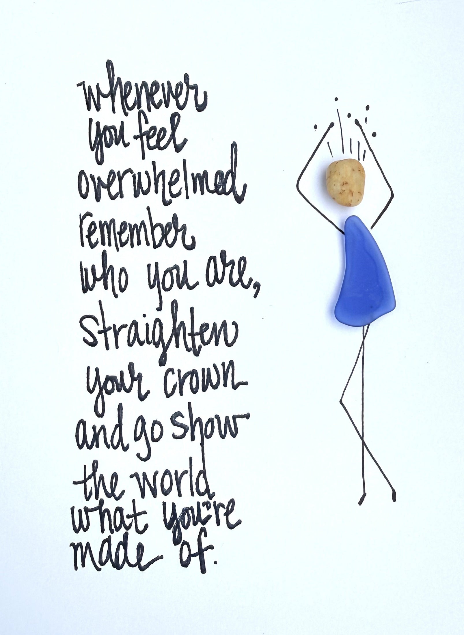 overwhelmed 5x7 no frame 