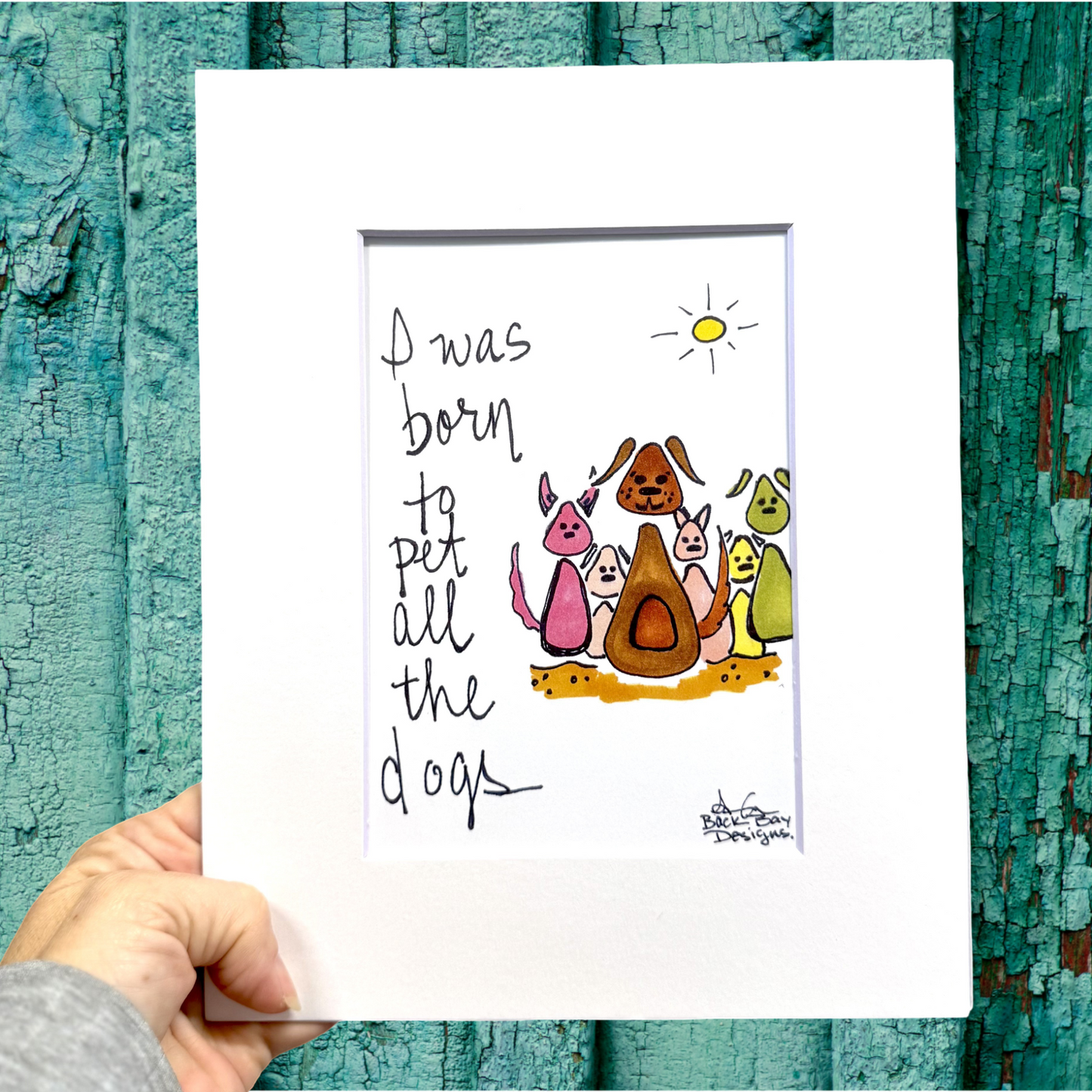 pet all the dogs print 