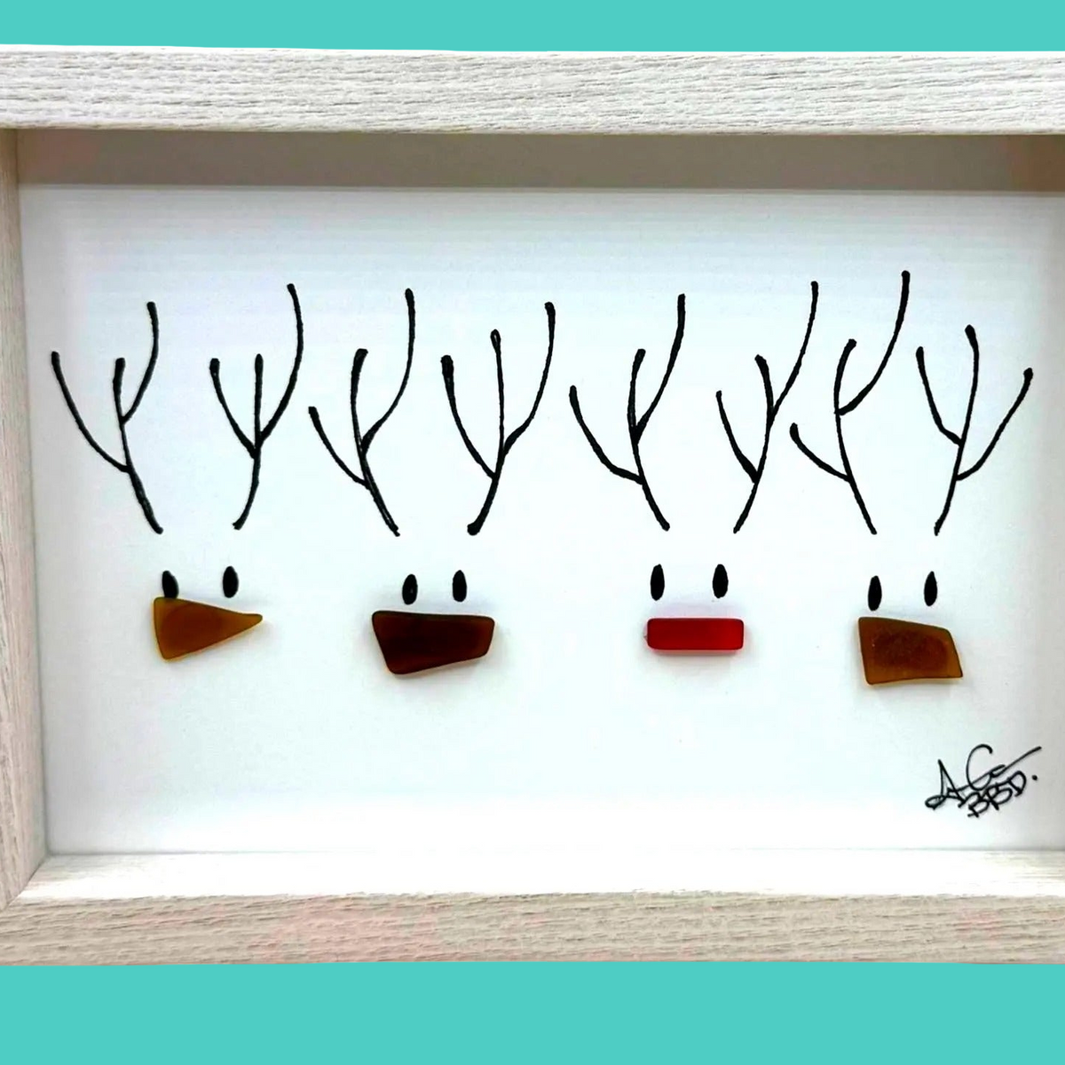 rudolf_and_reindeer_5x7whitewashbright_close_TEAL ZOOM 