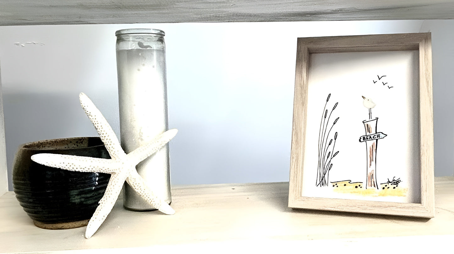 seagull_piling_sign_to_the_beach_5x7_whitewash one shelf bright upscale