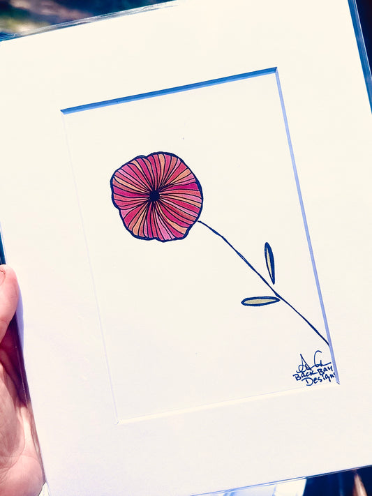 Single Flower Print