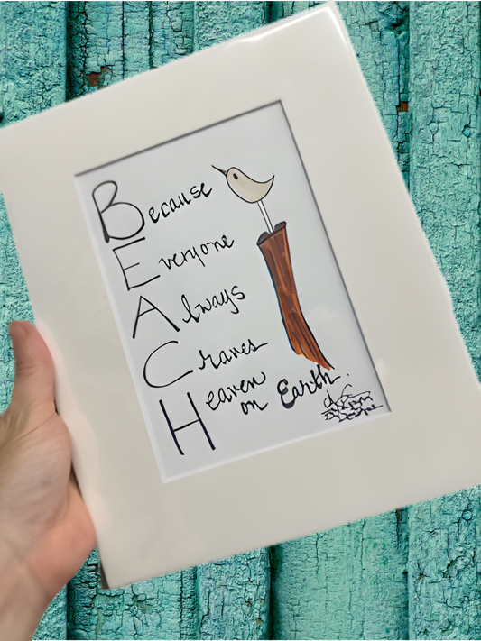 BEACH Acronym Print