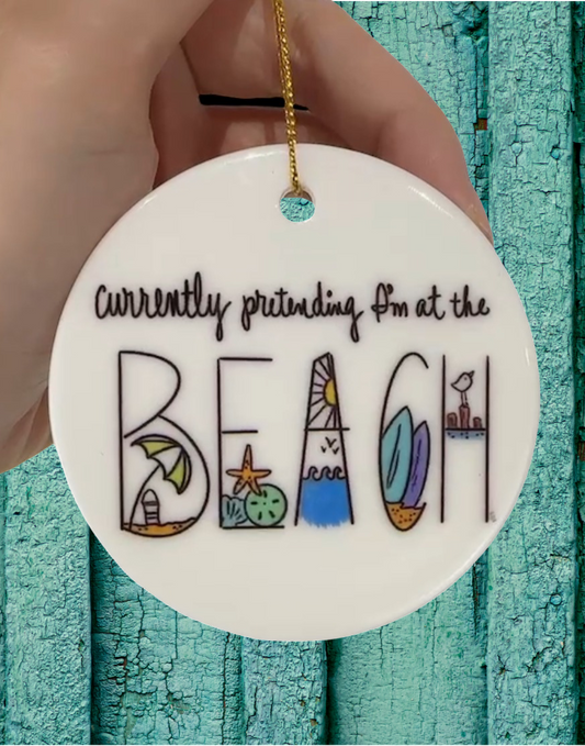 At The Beach Ornament