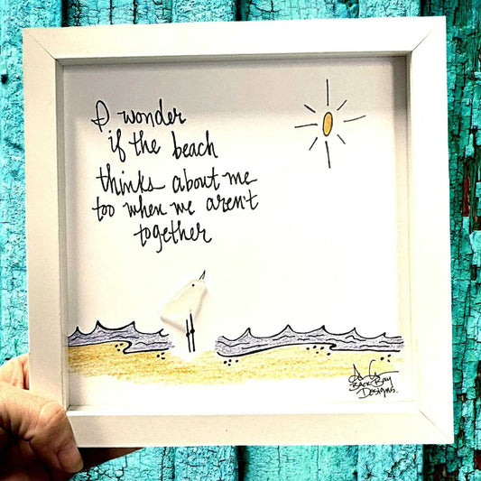 wonder beach 8in on shelf brighter sea glass art 