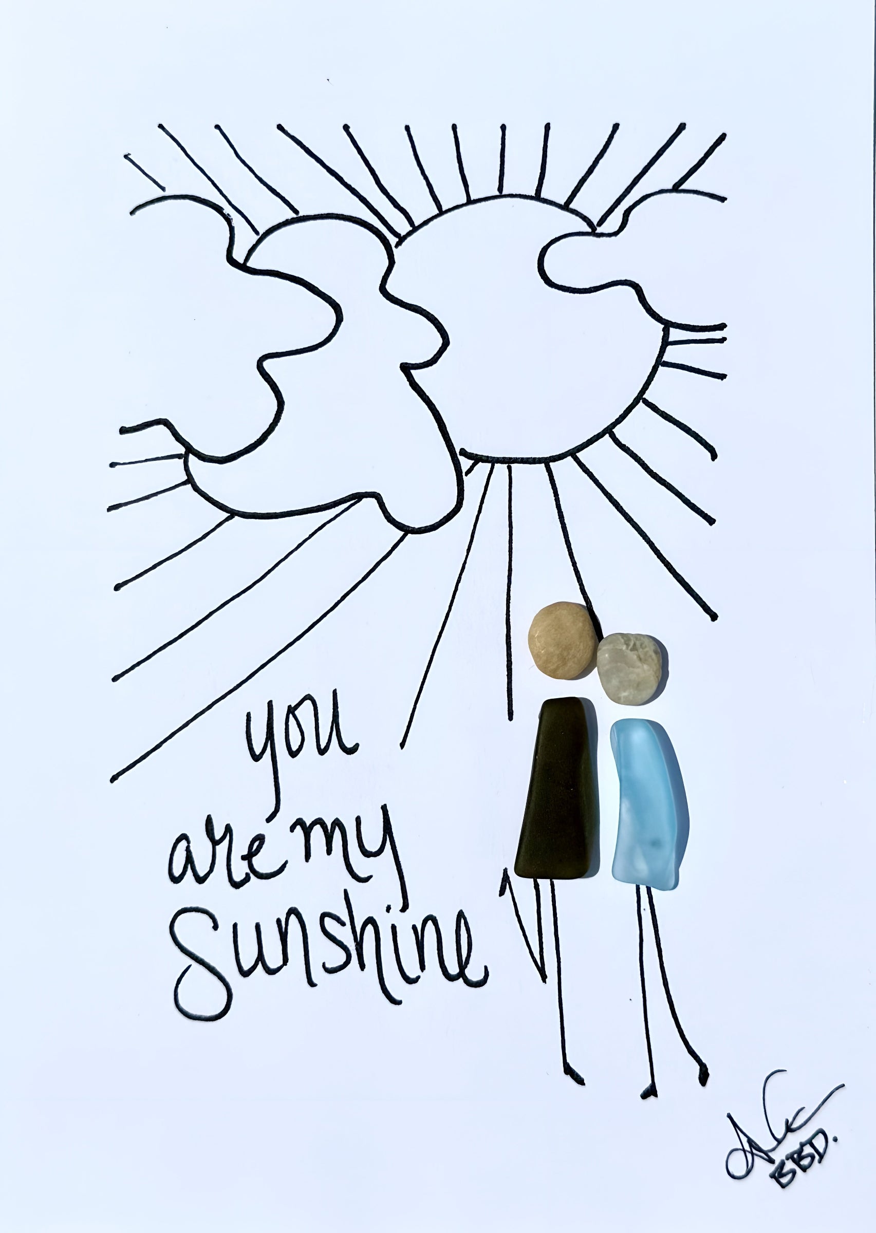 you are my sunshine 5x7 no frame 