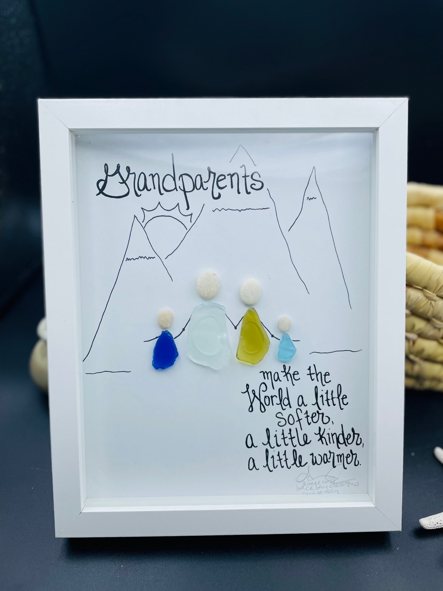 Custom Grandparents Mountain 4 people 